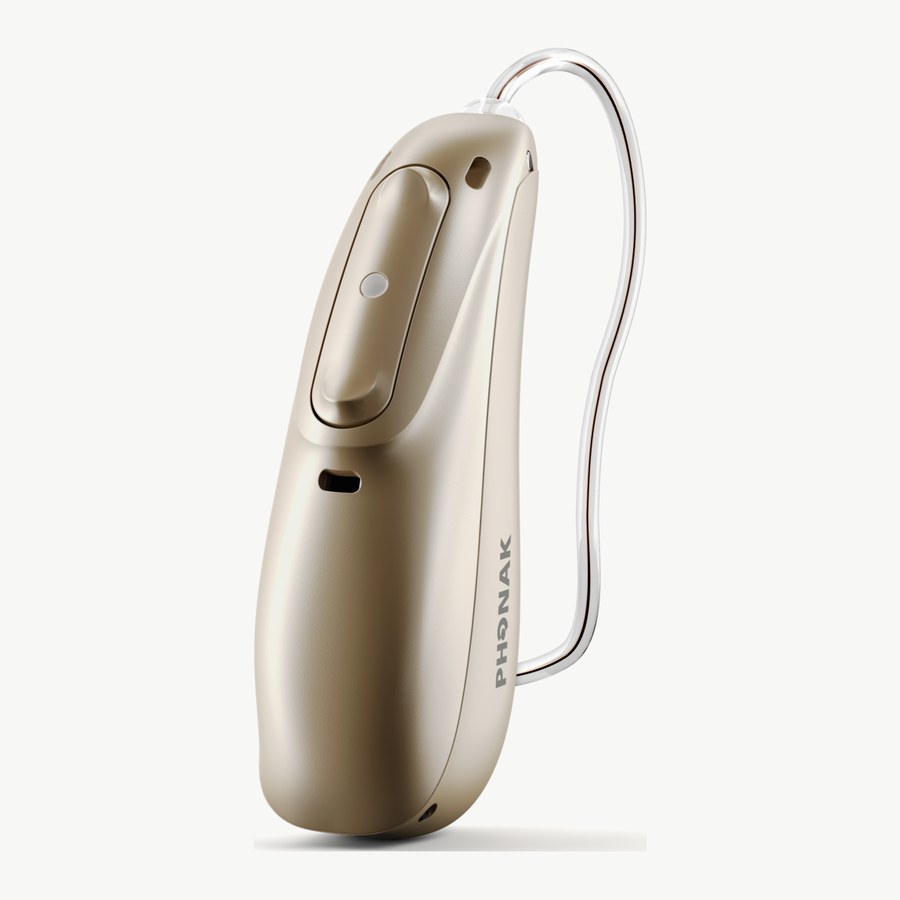 Phonak Terra+ RIC-R 充電式耳掛助聽器機身與細線受話器