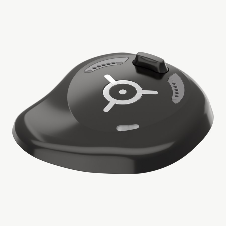 Phonak Virto R Infinio 客製耳內機側面，可見黑色面板與控制鍵