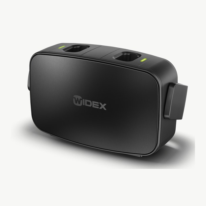 WIDEX BTE R D 標準充電座打開,指示燈亮起